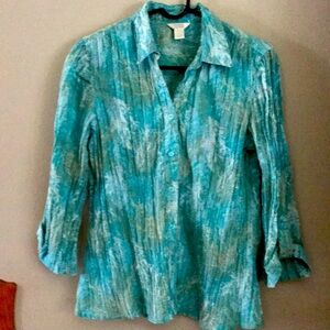 Cute size medium 3/4 sleeve spring blouse